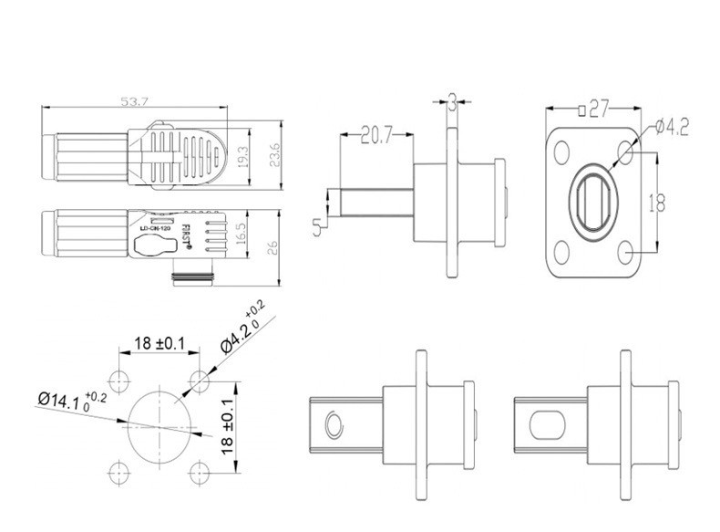 energy storage connector size